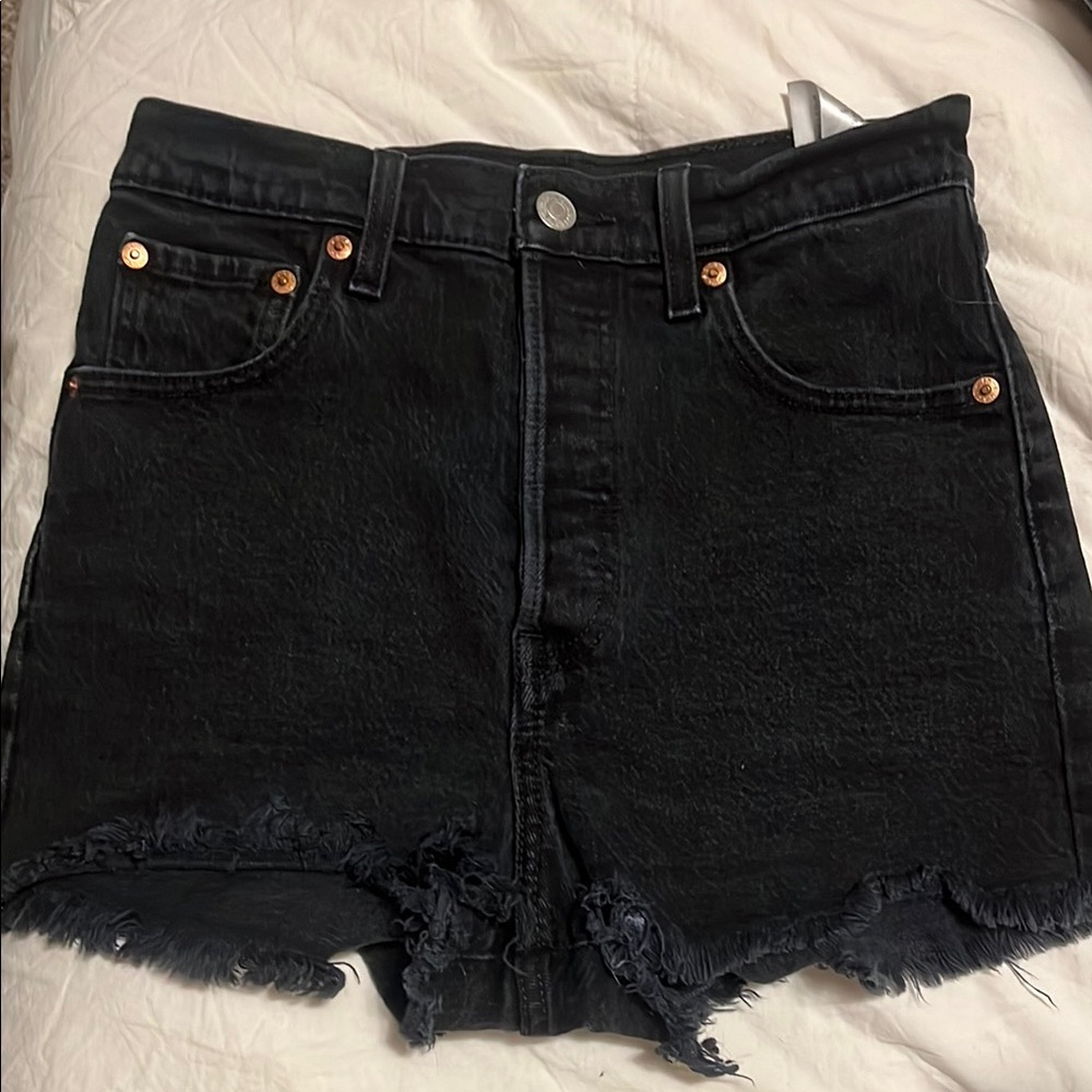 Levi's Black Denim Shorts